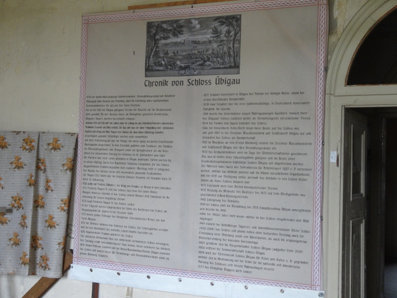 Übigau Schloss chronik