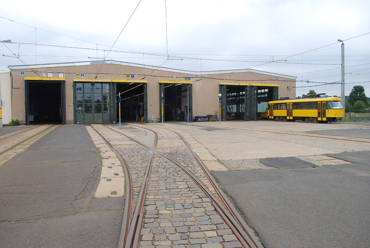 Betriebshof Trachenberge Gleise