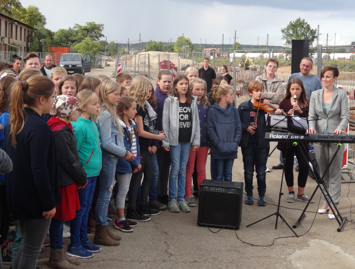Schulcampus Grundsteinlegung Chor