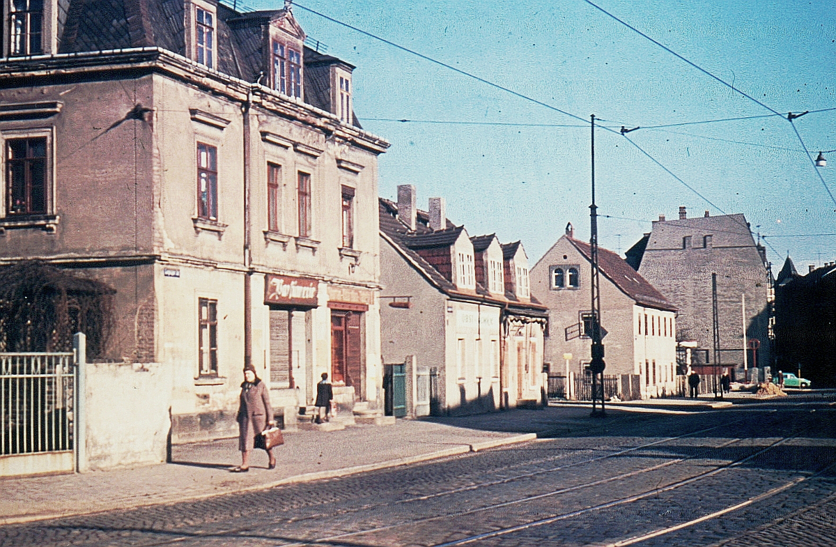 Trachau Leipziger Straße 240-246 um 1960