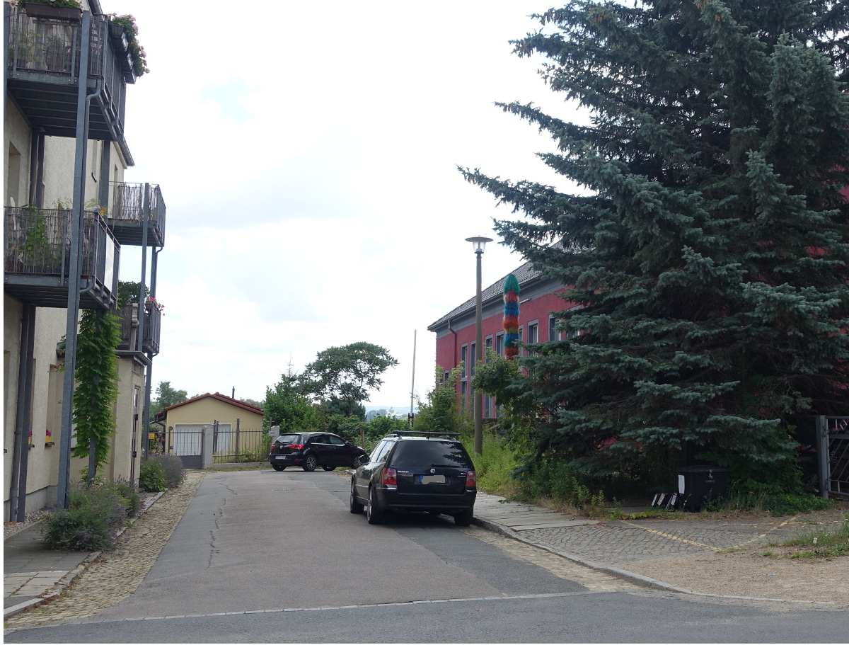 Übigau Zinggstraße Sackgasse neu