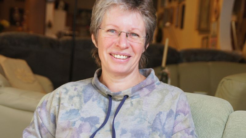 Ute Fenner: Im Sitzen ist die rührige Geschäftsfrau eher selten anzutreffen