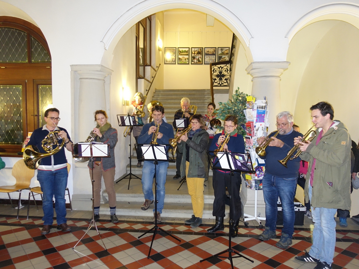 Rathaus Pieschen Stern Posaunenchor