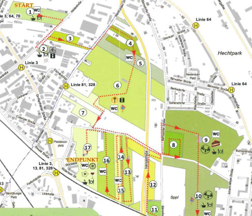 Kleingartenwandertag im Kleingartenpark "Hansastraße"