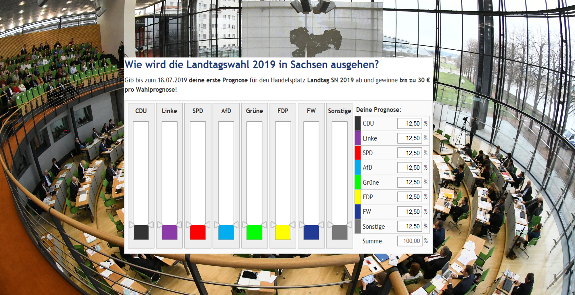 Landtag Plenarsaal Steffen Giersch wahlboerse