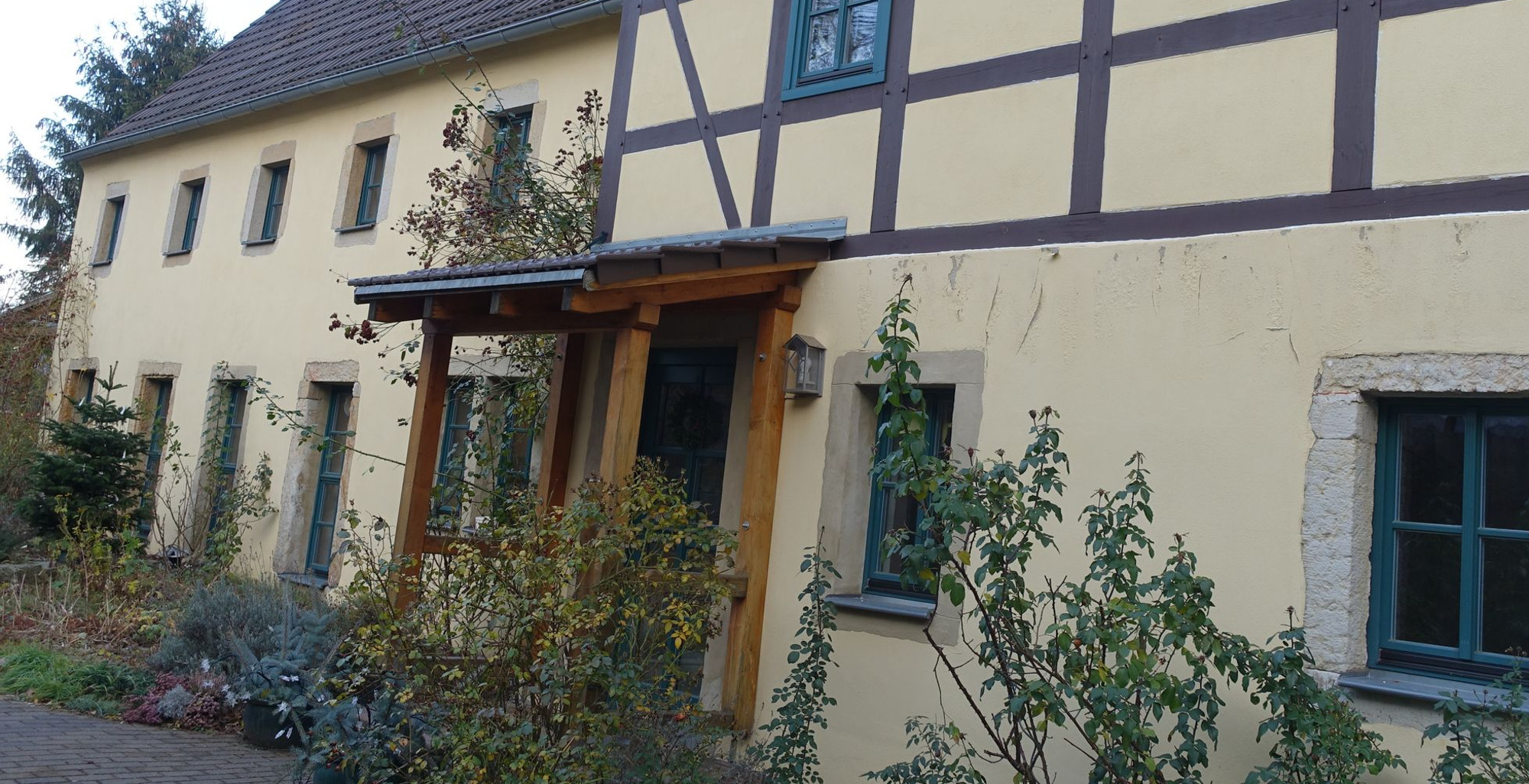 Wohnzimmerdinner lange Tafel 3