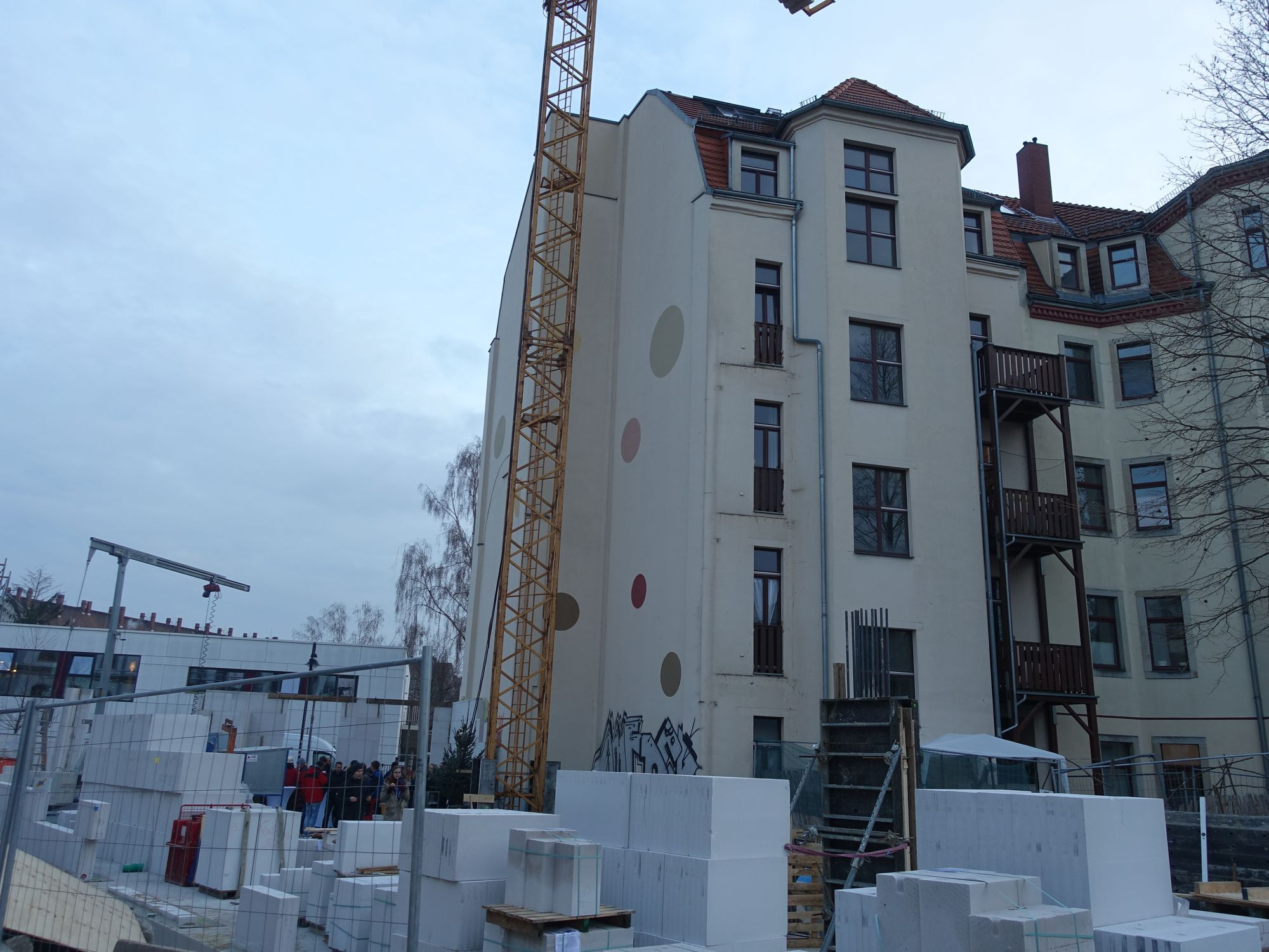 Konkordienstr 11 13 Grundsteinlegung Baustelle