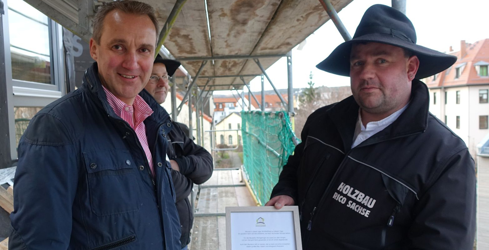 Holzpalais Richtfest Ehrlich Sachse