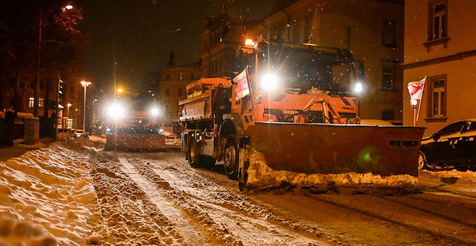 Gleisberäumung Konvoi