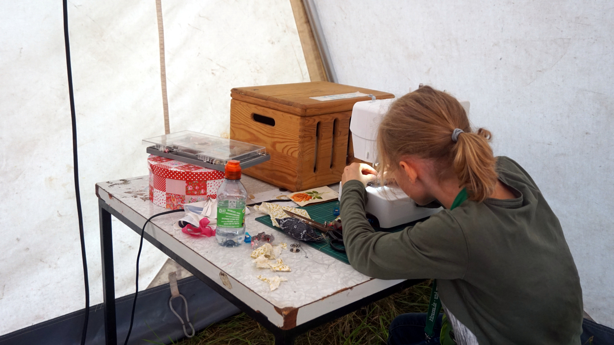 Hier entstehen gerade kleine Kissen. Foto: E. Renneberg