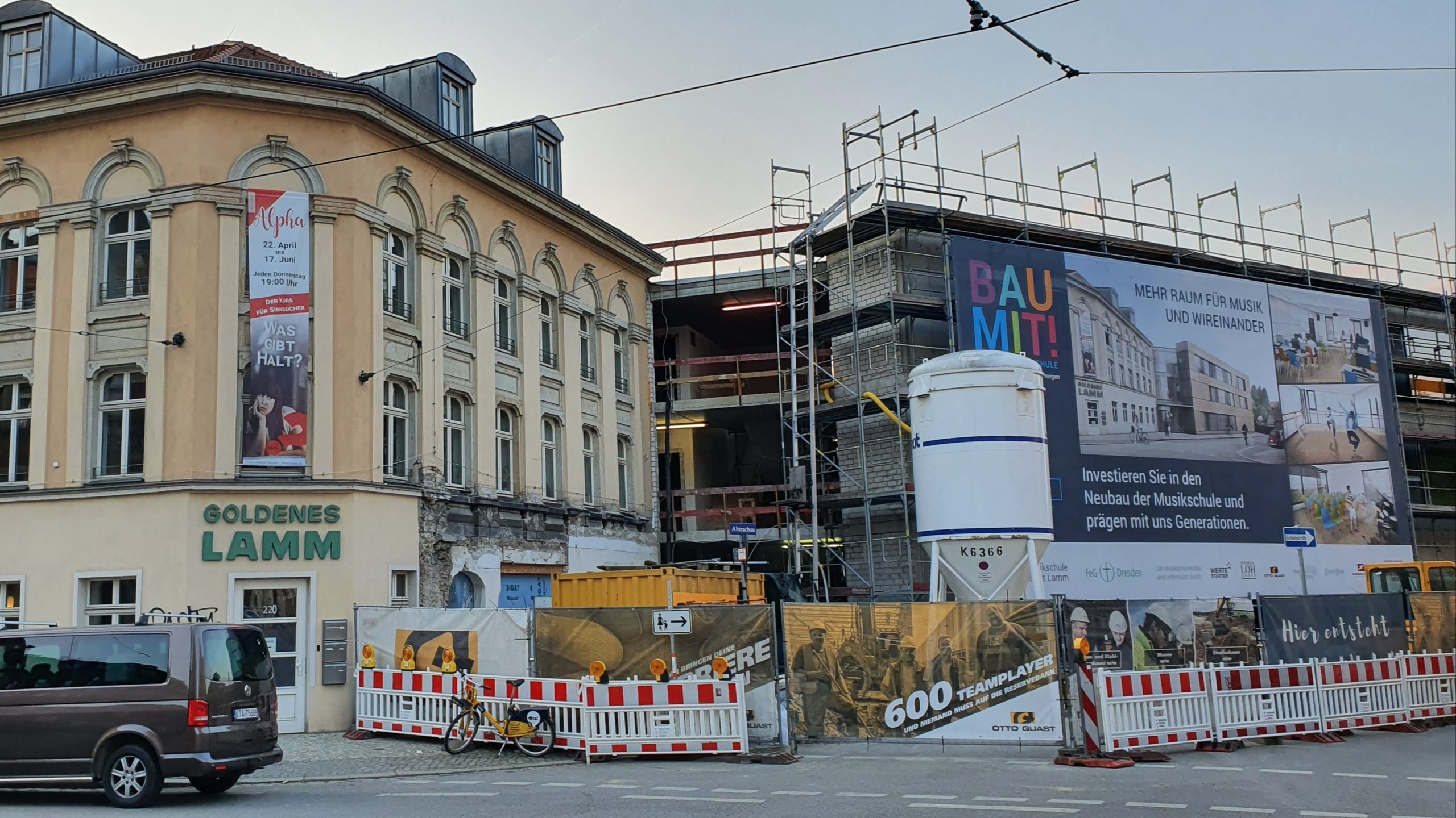 Musikschule "Goldenes Lamm" mit Neubau
