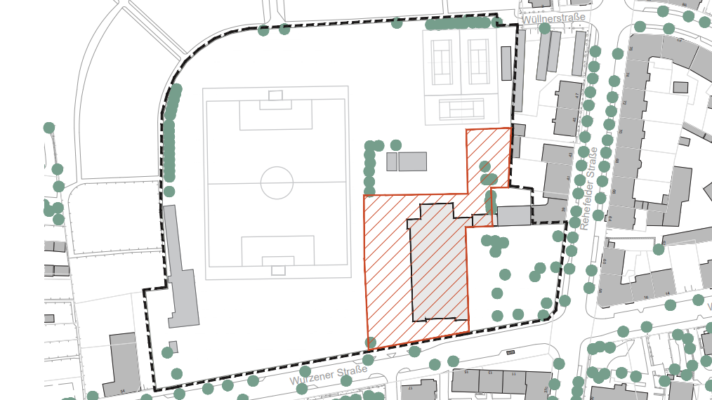 Sachsenbad Betrachtungsgebiet Basis Szenario