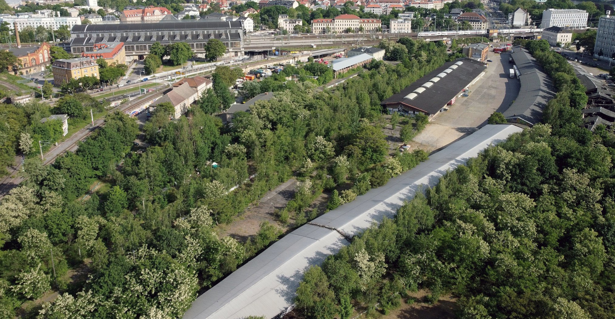 Alter Leipziger Bahnhof Drohne Joachim Brückner