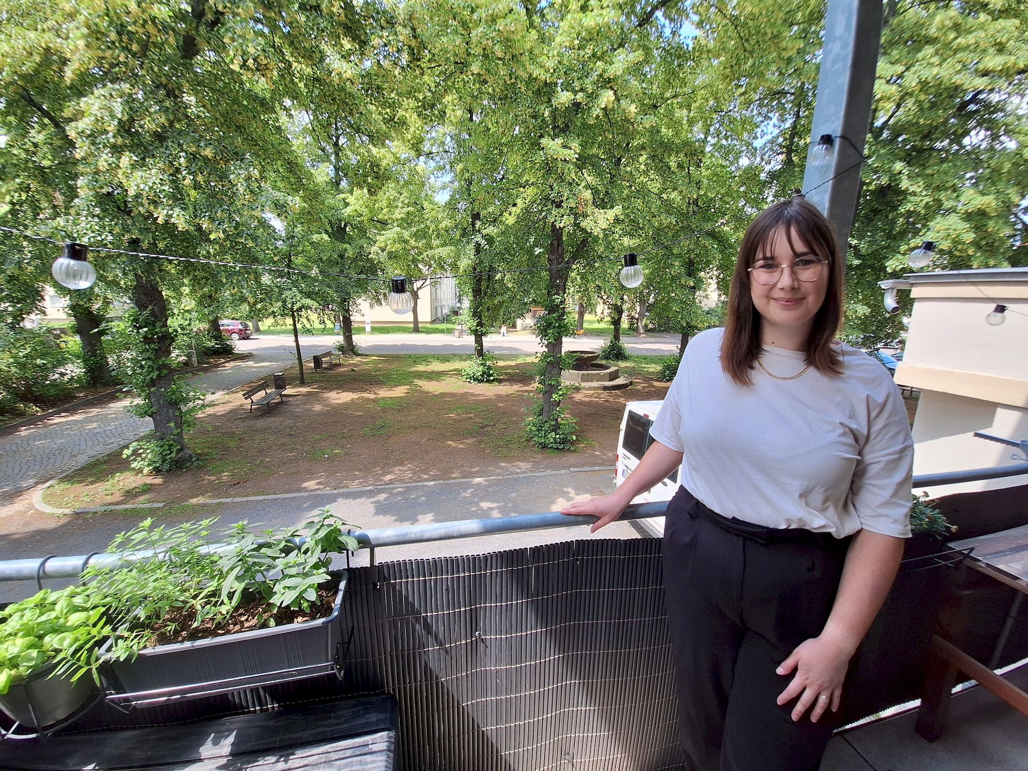 Lisa Terks wohnt seit vier Jahren am Täterplatz. 