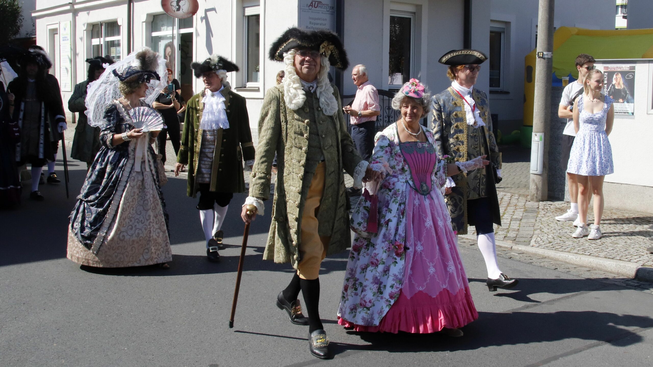 Bei der Feier durften auch August und Mätresse nicht fehlen.