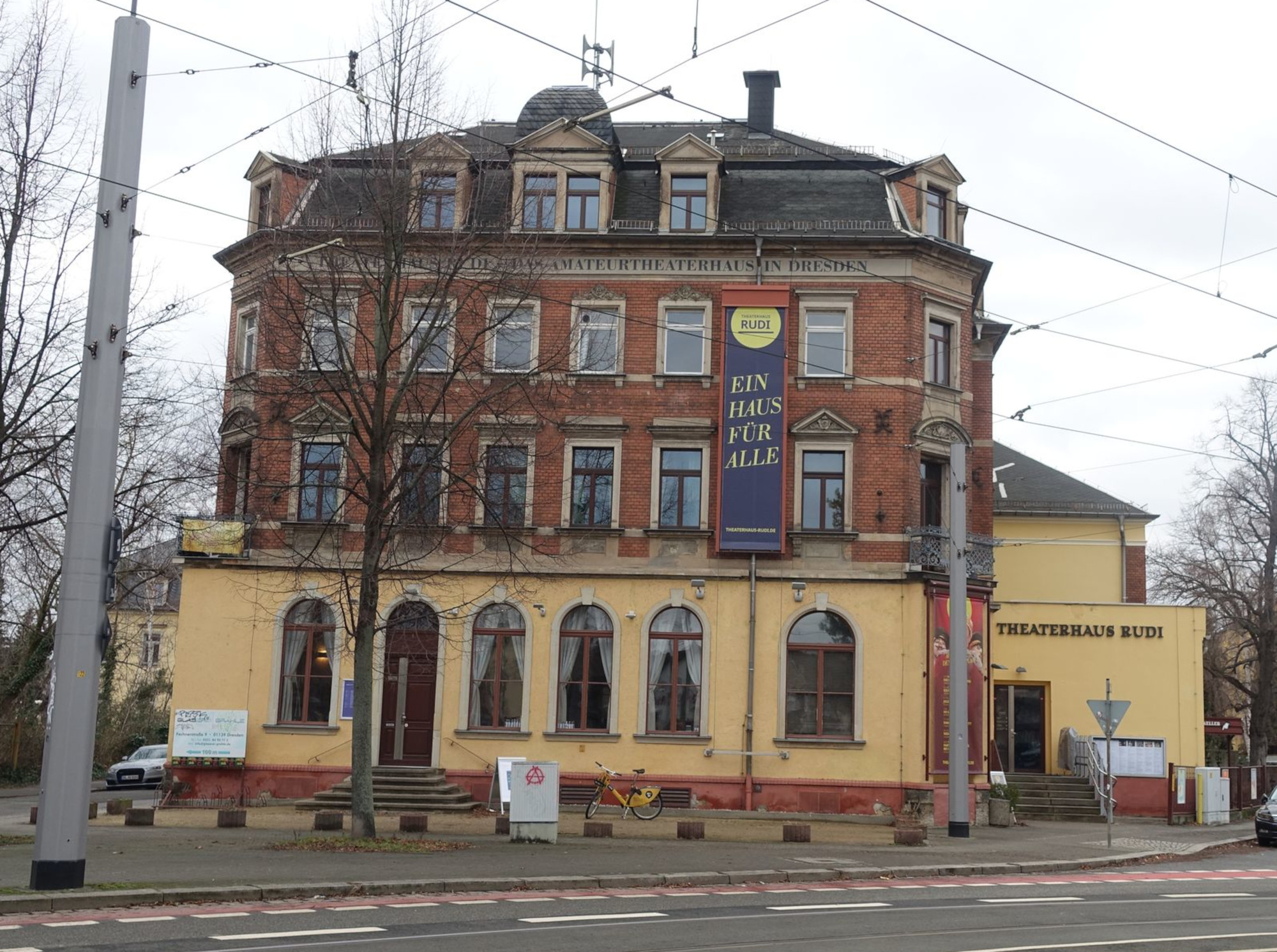 Das Theaterhaus Rudi in Pieschen ist vom 6. bis 10. November Gastgeber des Pantomime-Festivals. Foto: W. Schenk