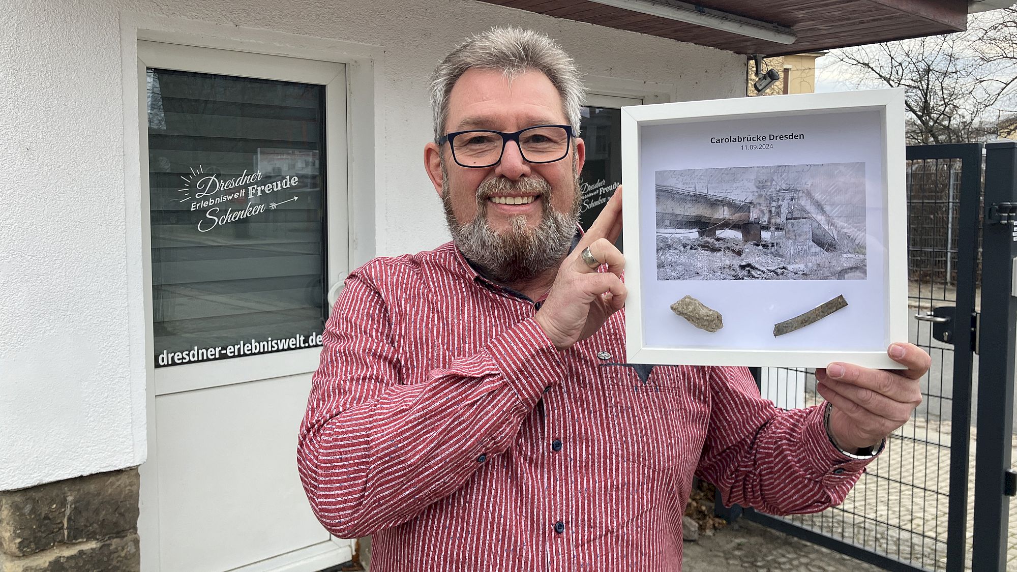 Dresdner-Erlebniswelt-Chef Torsten Meisel zeigt sein Meisterwerk - Foto: meeco Communication Services