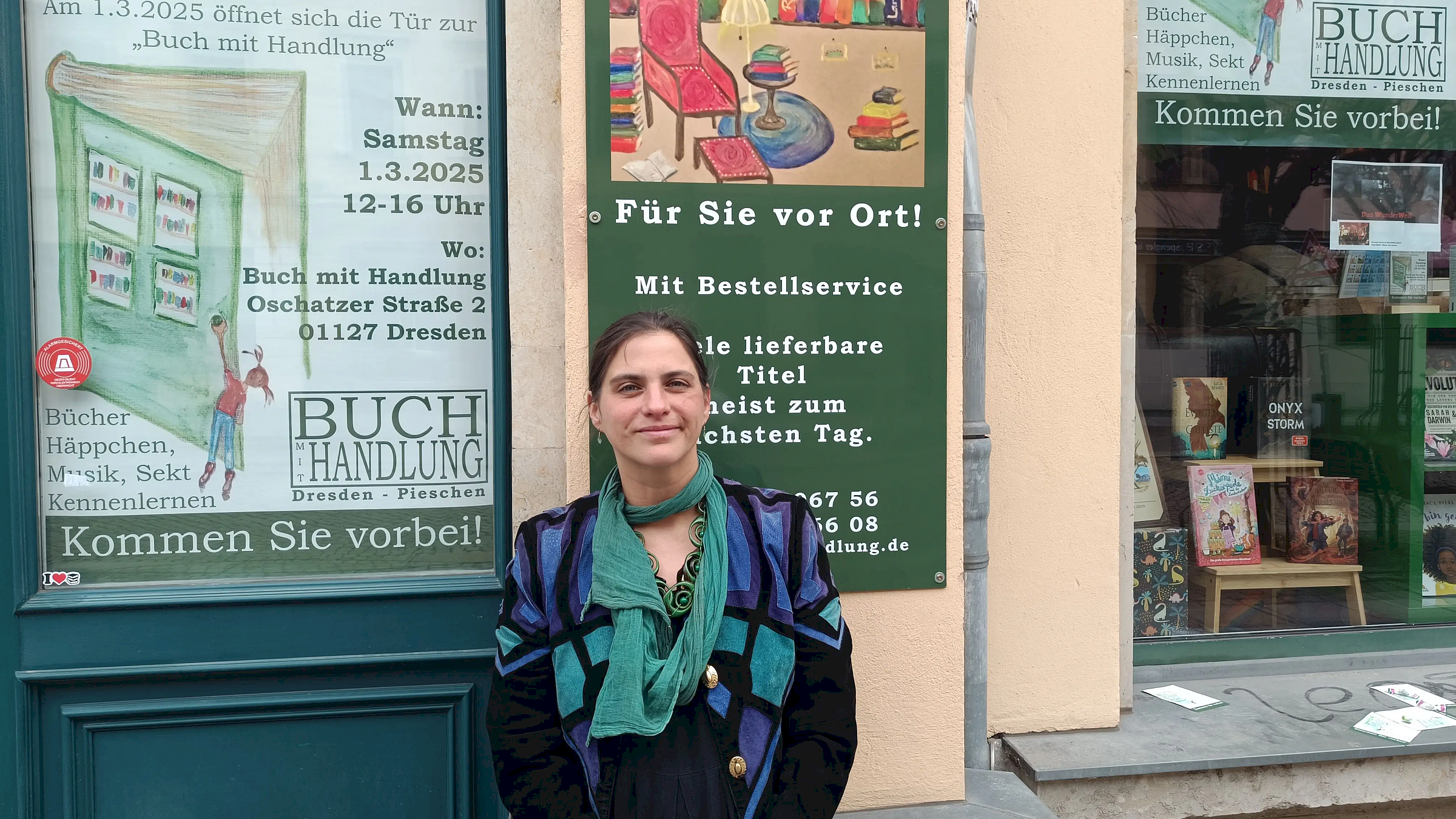 Die Berliner Buchhändlerin Antonia Rhau hat "Buch mit Handlung" am 1. März eröffnet.