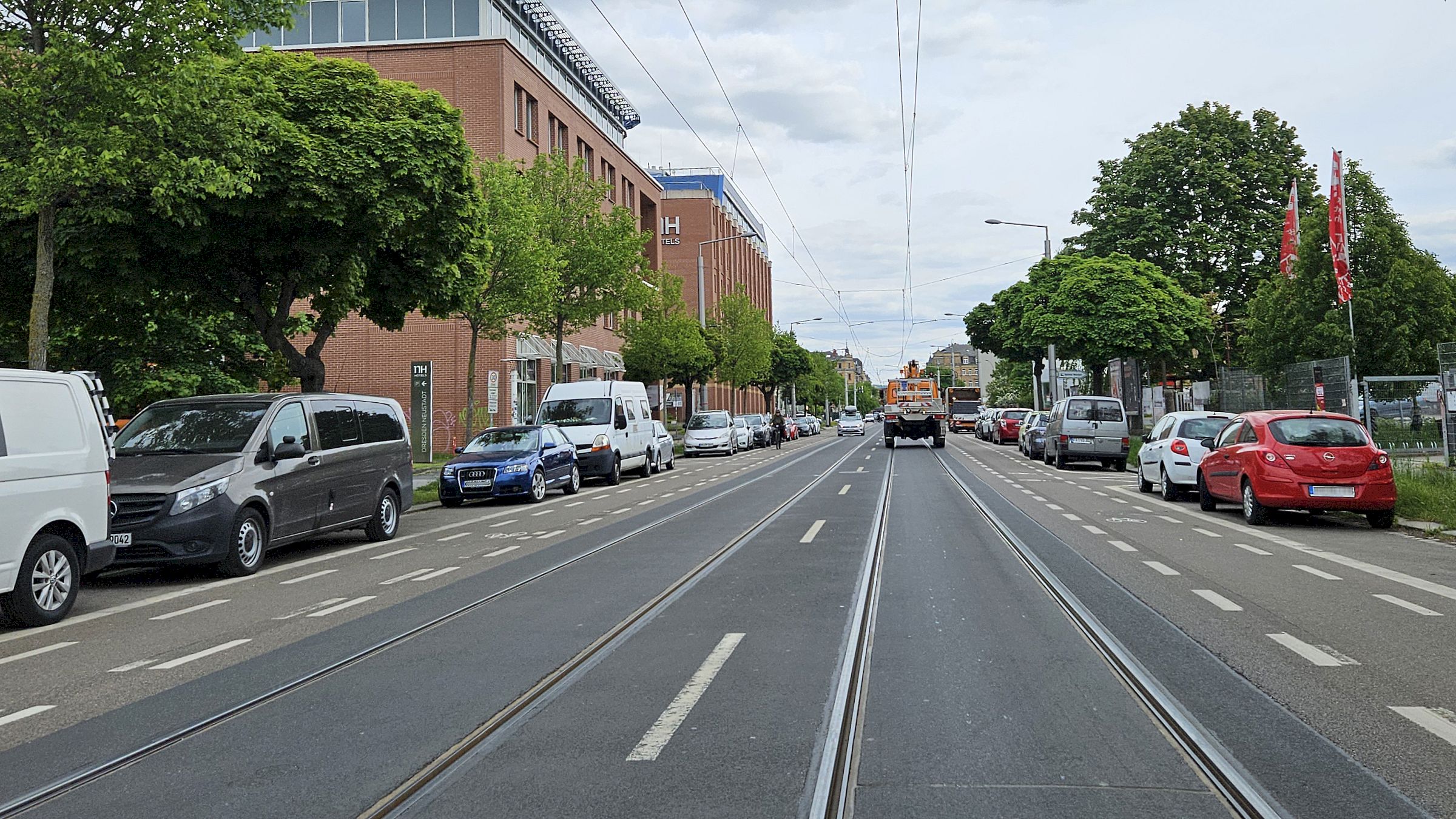 Auf der Fritz-Reuter-Straße wird zwischen Hansastraße und Großenhainer Straße die Trinkwasserleitung erneuert. Foto: J. Frintert