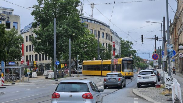 In Altpieschen wurde eine Weiche getauscht. Foto: Archiv/J. Frintert