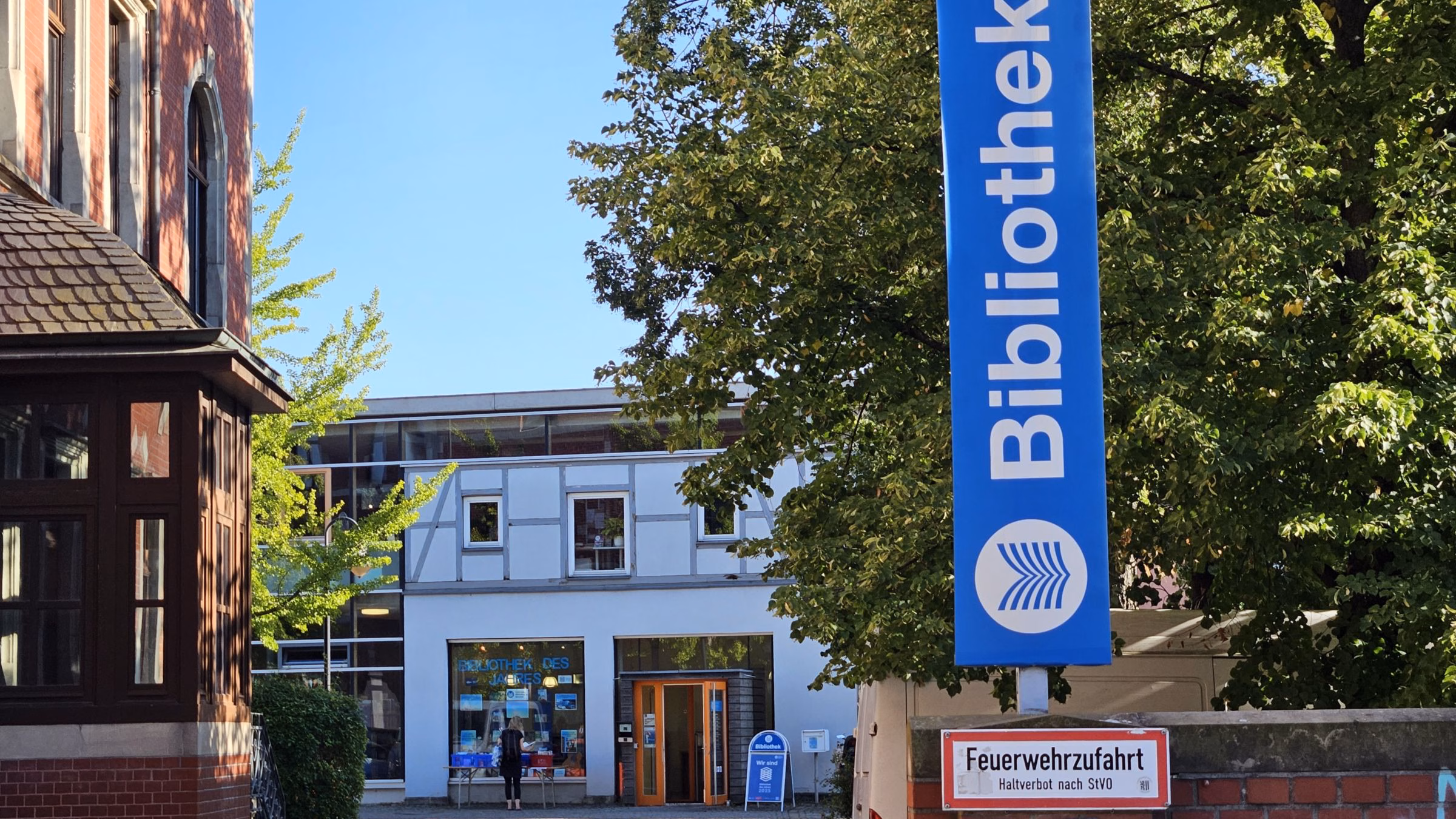 Einbruch in die Pieschener Stadtteilbibliothek. Foto: J. Frintert