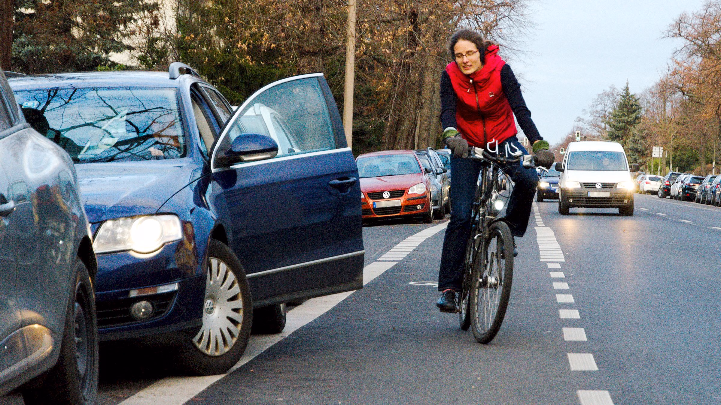 Dooring-Beinahe-Unfall - Symbolfoto: ADFC/ Jürgen Ilchmann
