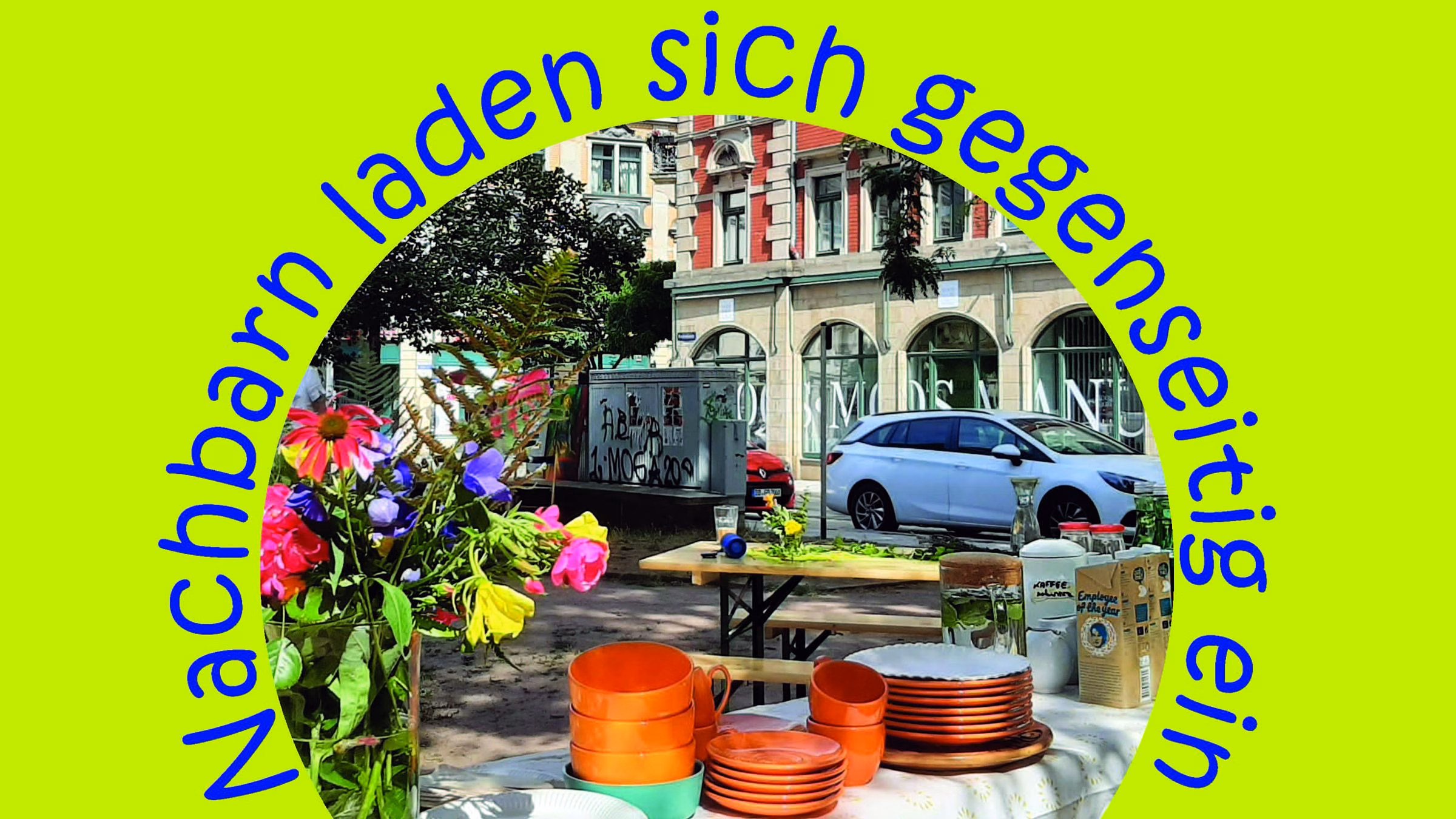 Nachbarschaftsbrunch am Konkordienplatz am 12. Juli, ab 11 Uhr - Foto: Pro Pieschen e.V.